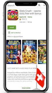 Apps mit Slots für ein Mobiltelefon
